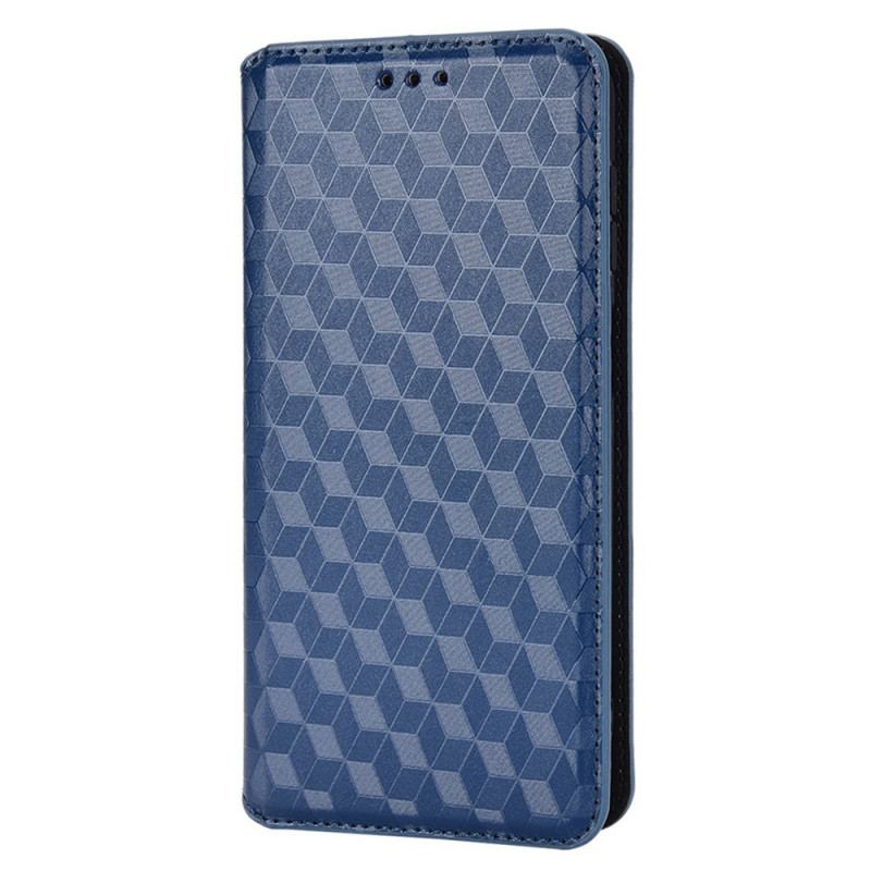 Flip Cover Samsung Galaxy M23 Effet Cuir Cubes 3D