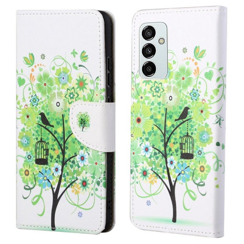 Housse Samsung Galaxy M23 5G Arbre aux Feuilles Vertes