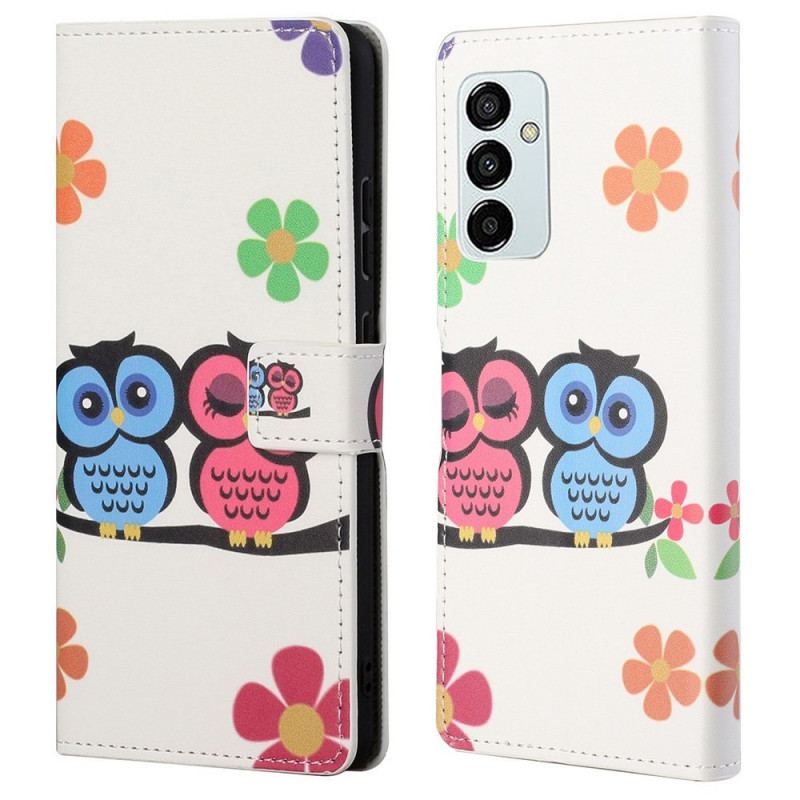 Housse Samsung Galaxy M23 5G Couple de Hiboux