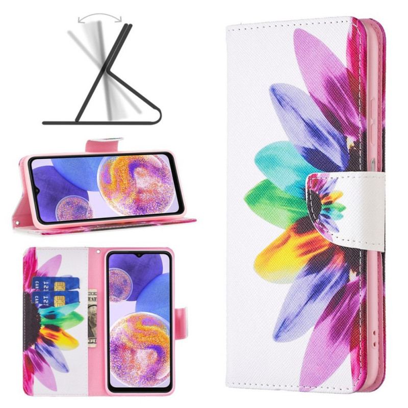 Housse Samsung Galaxy M23 5G Fleur Aquarelle