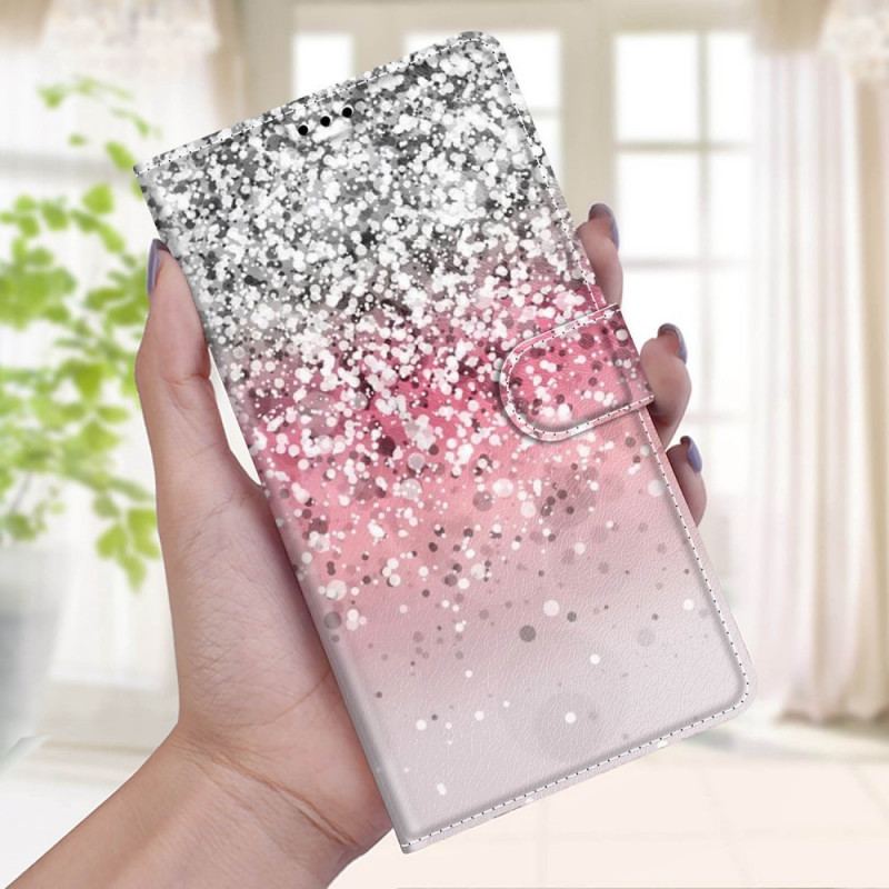 Housse Samsung Galaxy M23 5G Paillettes avec Lanière