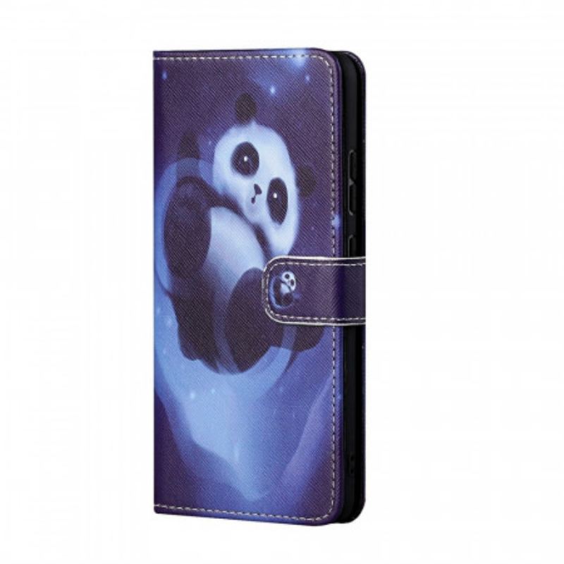 Housse Samsung Galaxy M23 5G Panda à Lanière