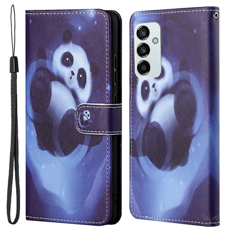 Housse Samsung Galaxy M23 5G Panda à Lanière