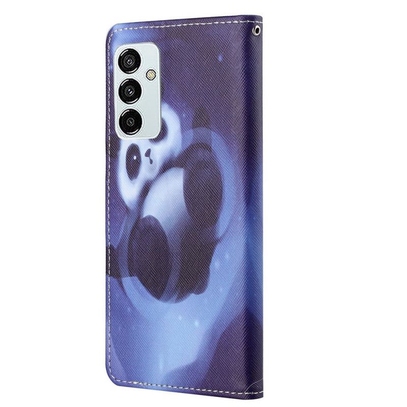 Housse Samsung Galaxy M23 5G Panda à Lanière