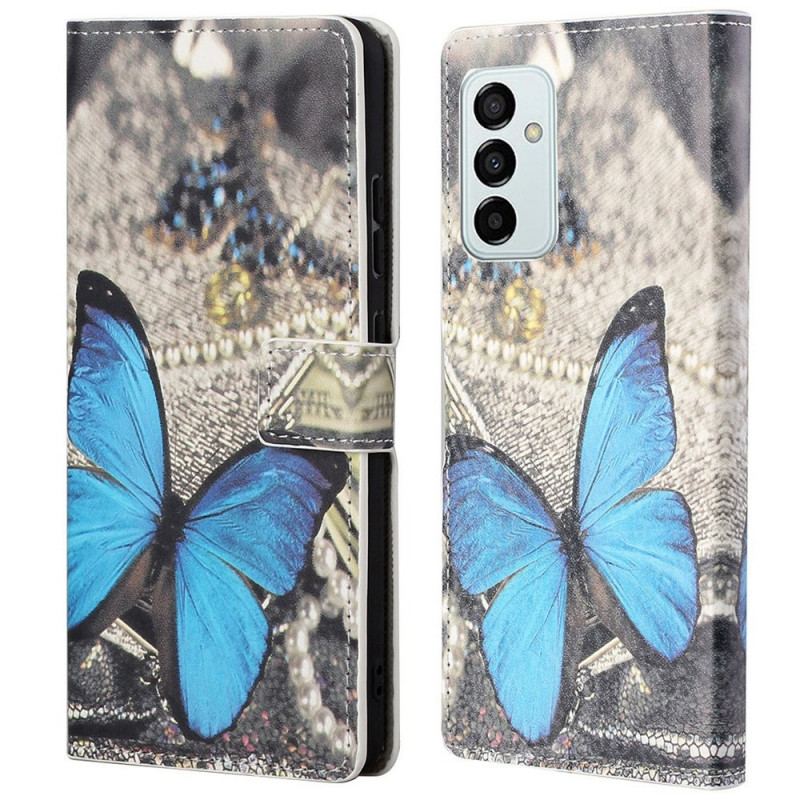 Housse Samsung Galaxy M23 5G Papillon Bleu