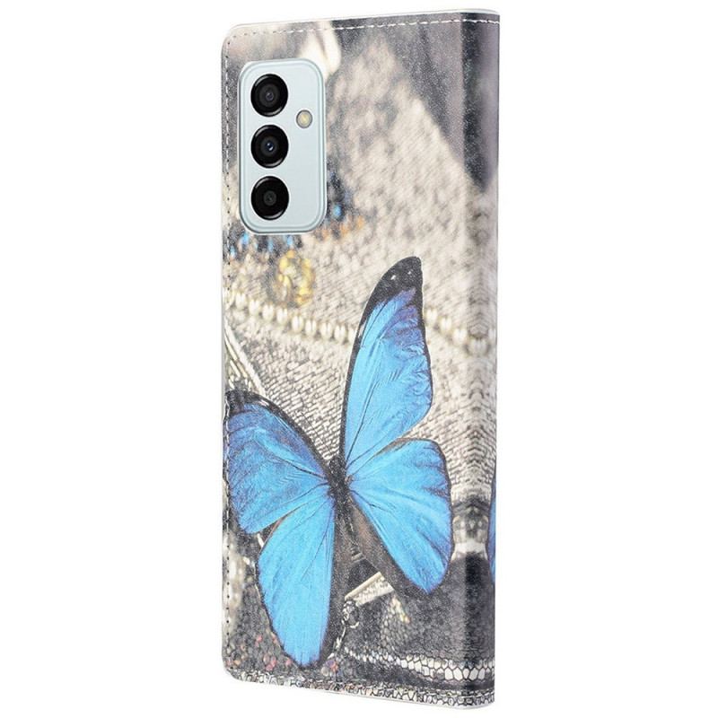 Housse Samsung Galaxy M23 5G Papillon Bleu