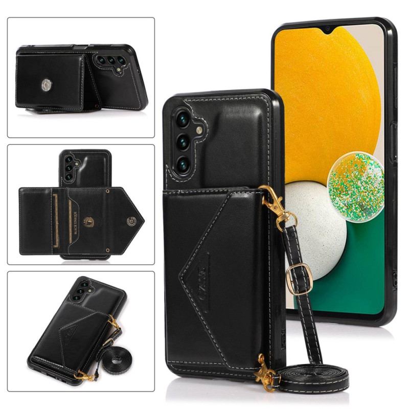 Coque Samsung Galaxy A15 4G / A15 Porte-Cartes et Bandoulière