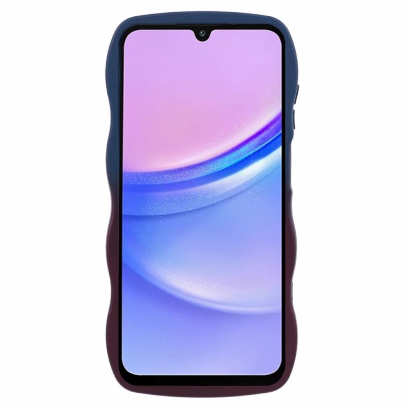 Coque Samsung Galaxy A15 5G / A14 Silicone Ondulée Bicolore