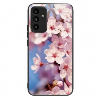 Coque Samsung Galaxy A15 5G / A15 Verre Trempé Fleurs de Pêcher