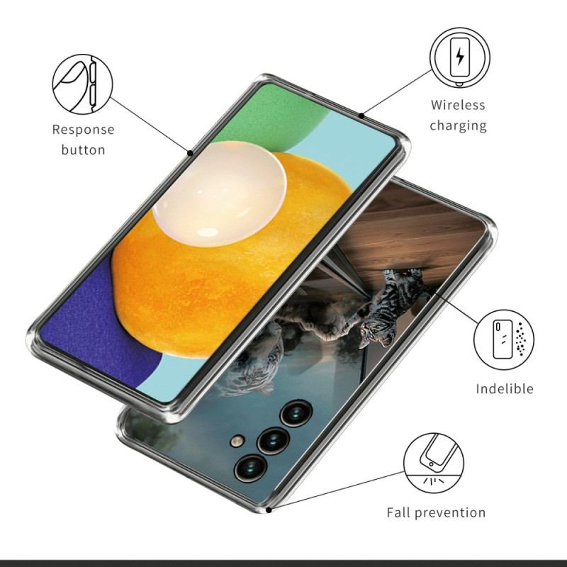 Coque Samsung Galaxy A15 Chat Miroir