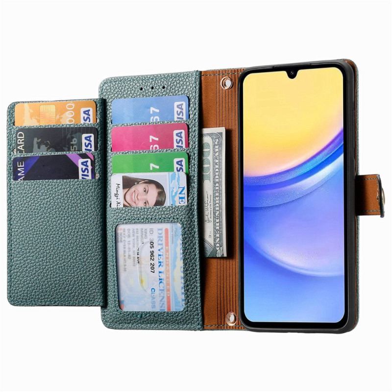 Housse Samsung Galaxy A15 5G / A15 Motif Coeur et protection RFID