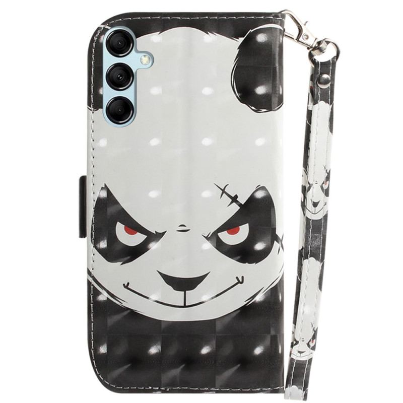 Housse Samsung Galaxy A15 Angry Panda à Lanière