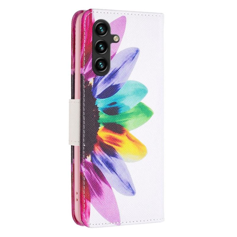 Housse Samsung Galaxy A15 Fleur Aquarelle