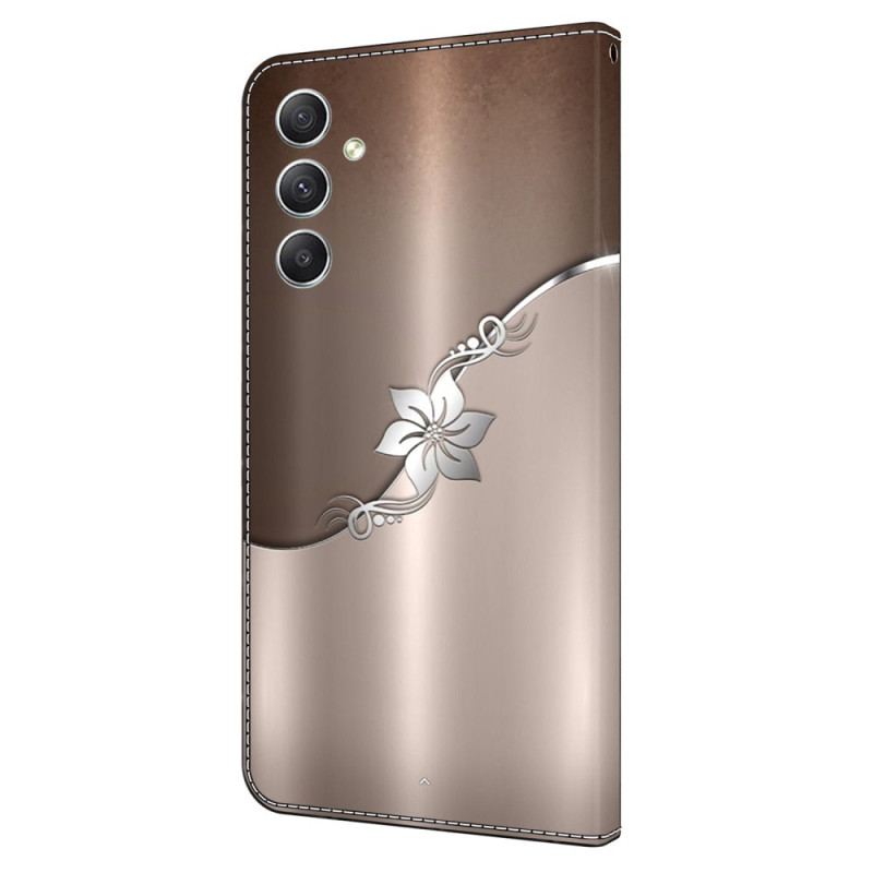 Housse Samsung Galaxy A15 Fleur d'argent