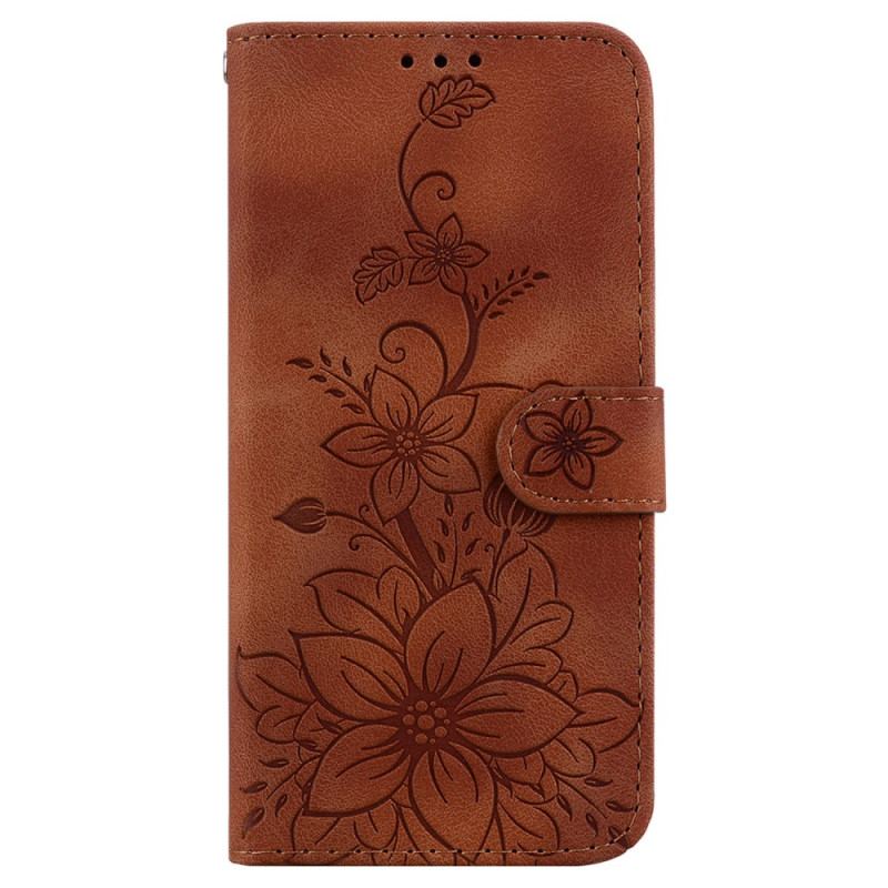 Housse Samsung Galaxy A15 Motif Floral à Lanière