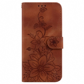 Housse Samsung Galaxy A15 Motif Floral à Lanière