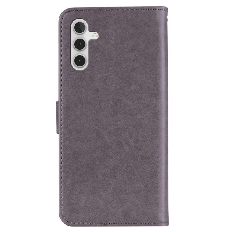 Housse Samsung Galaxy A15 Motif de Hibou à Lanière