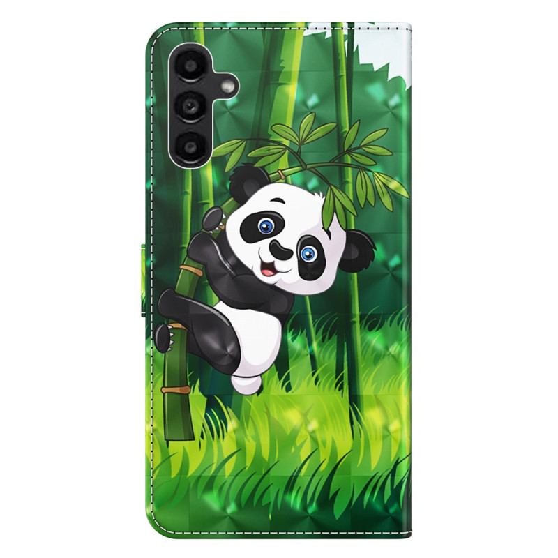 Housse Samsung Galaxy A15 Panda Bambou à Lanière