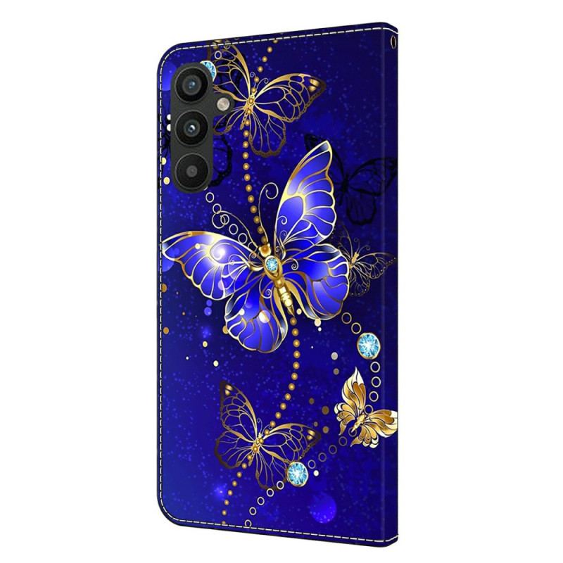 Housse Samsung Galaxy A15 Papillon Diamant