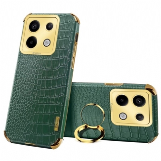 Coque Xiaomi Redmi Note 13 Pro 5G / Poco X6 5G Style Crocodile avec Anneau-Support