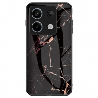 Coque Xiaomi Redmi Note 13 Pro 5G / Poco X6 5G Verre Trempé Marbre Noir et Doré