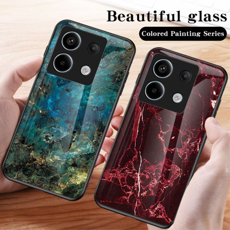 Coque Xiaomi Redmi Note 13 Pro 5G / Poco X6 5G Verre Trempé Motif Marbre Blanc