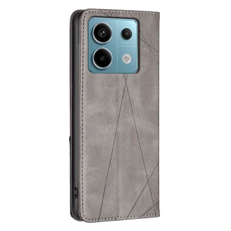 Flip Cover Xiaomi Redmi Note 13 Pro 5G / Poco X6 5G Motifs Géométriques