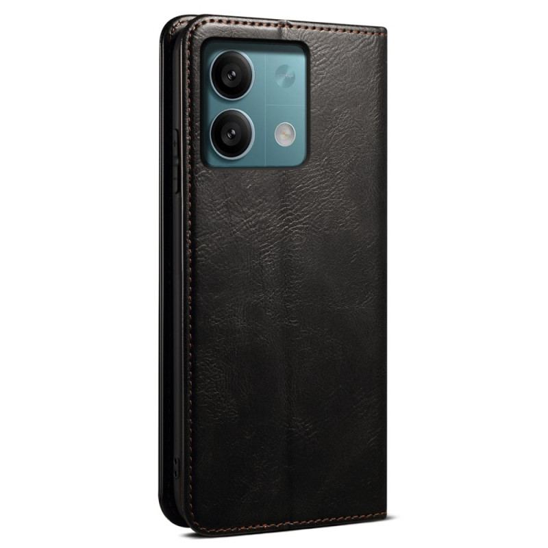 Flip Cover Xiaomi Redmi Note 13 Pro 5G / Poco X6 5G Simili Cuir Ciré