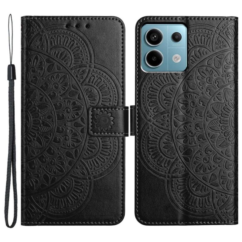 Housse Xiaomi Redmi Note 13 Pro 5G / Poco X6 5G Mandala Imprimé à Lanière