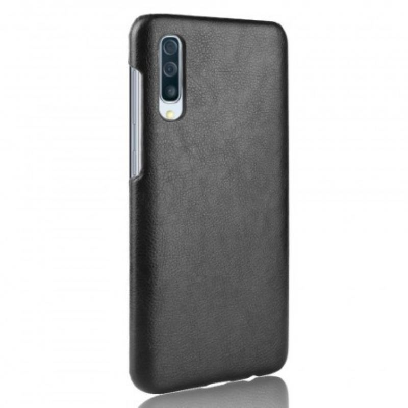 Coque Samsung Galaxy A70 Effet Cuir Litchi