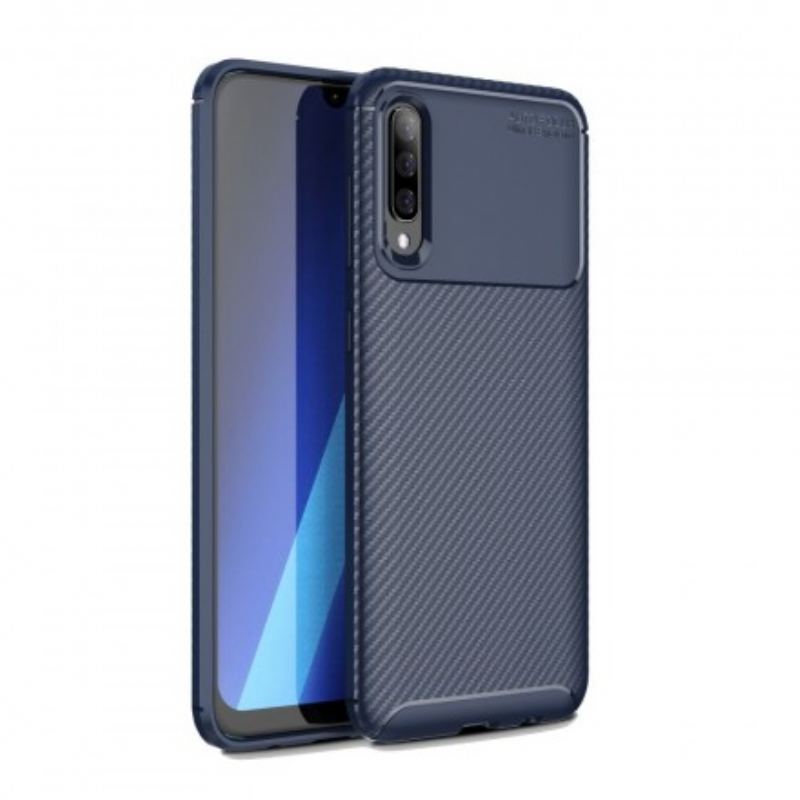 Coque Samsung Galaxy A70 Flexible Texture Fibre Carbone