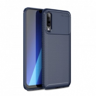 Coque Samsung Galaxy A70 Flexible Texture Fibre Carbone