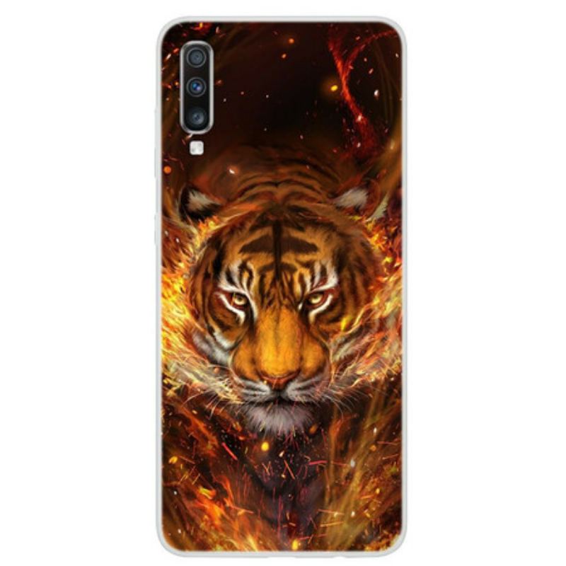 Coque Samsung Galaxy A70 Tigre de Feu