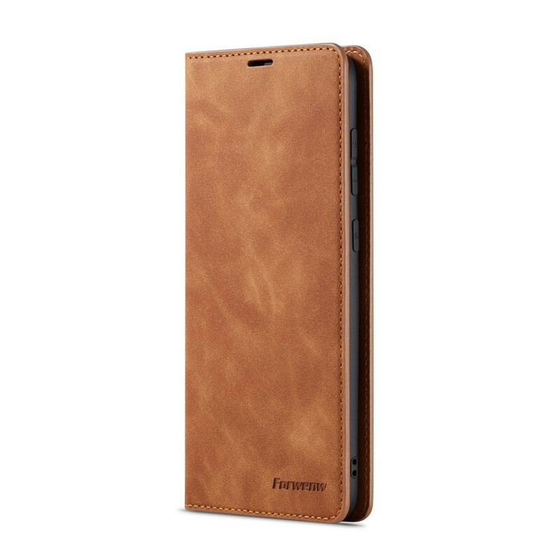 Flip Cover Samsung Galaxy A70 Effet Cuir FORWENW