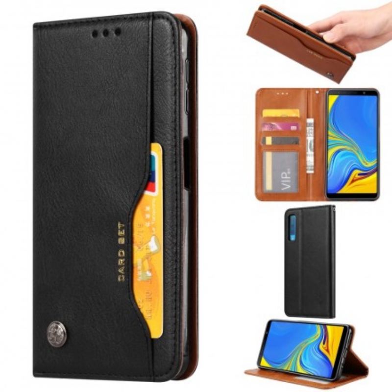 Flip Cover Samsung Galaxy A70 Simili Cuir Porte-Cartes