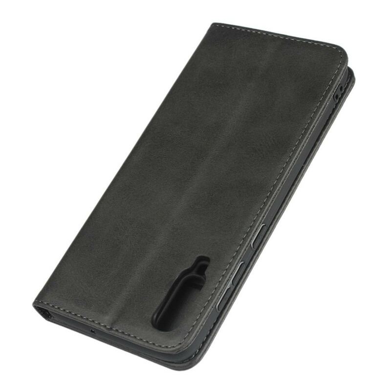 Flip Cover Samsung Galaxy A70 Style Cuir Sobriété