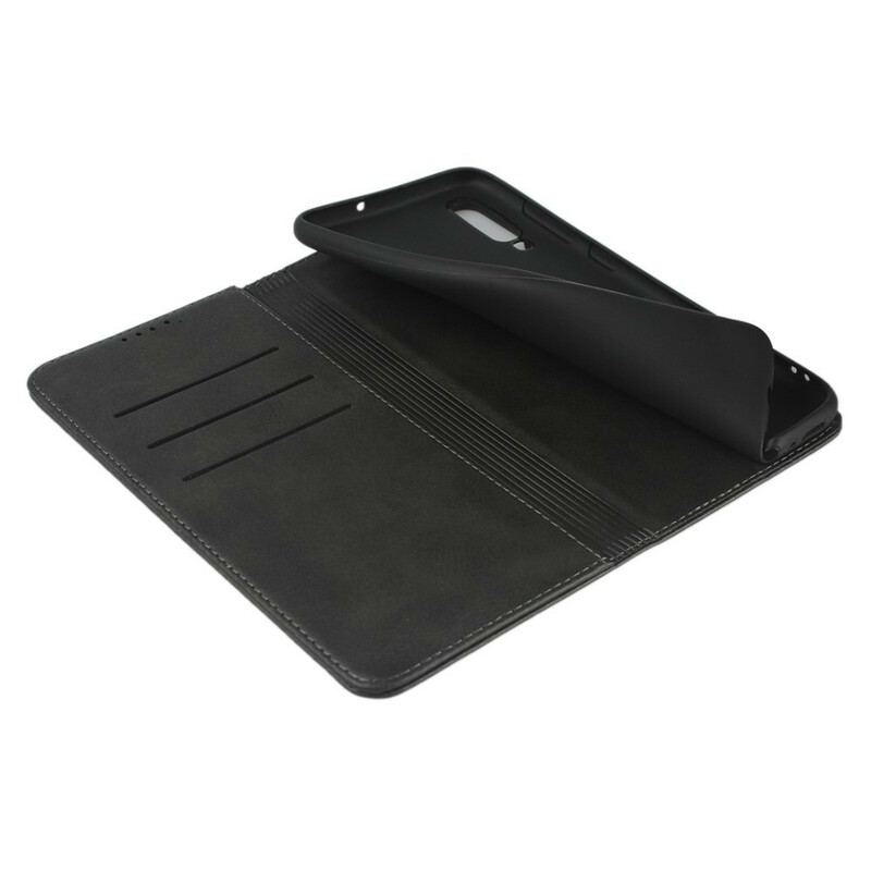 Flip Cover Samsung Galaxy A70 Style Cuir Sobriété