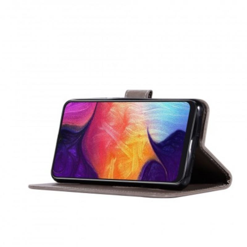 Housse Samsung Galaxy A70 effet cuir Attrape Rêves Hibou