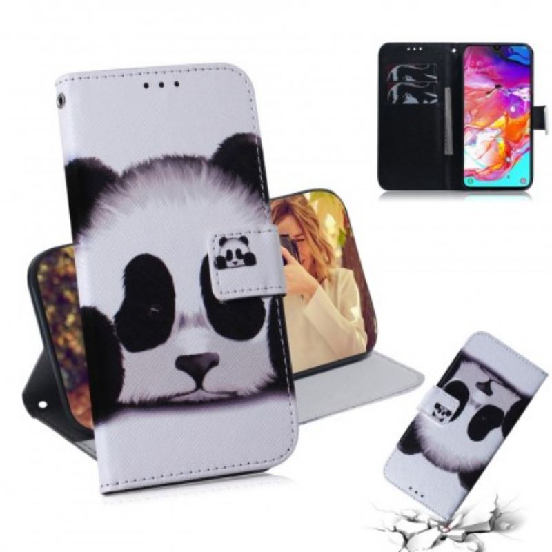 Housse Samsung Galaxy A70 Face de Panda