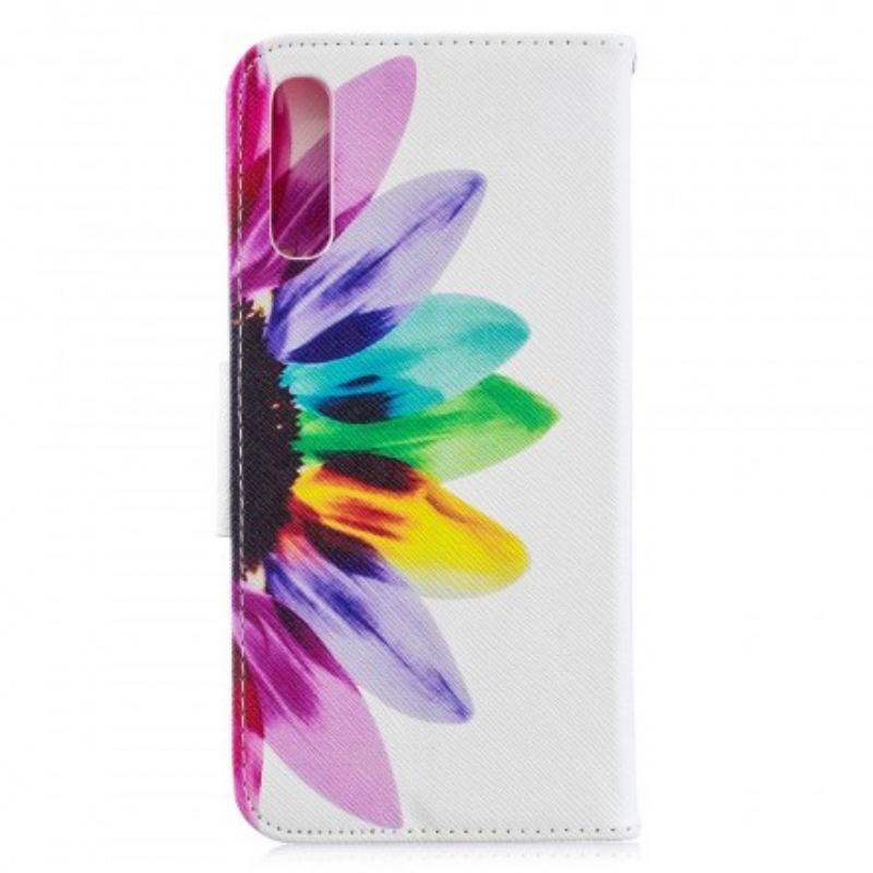 Housse Samsung Galaxy A70 Fleur Aquarelle