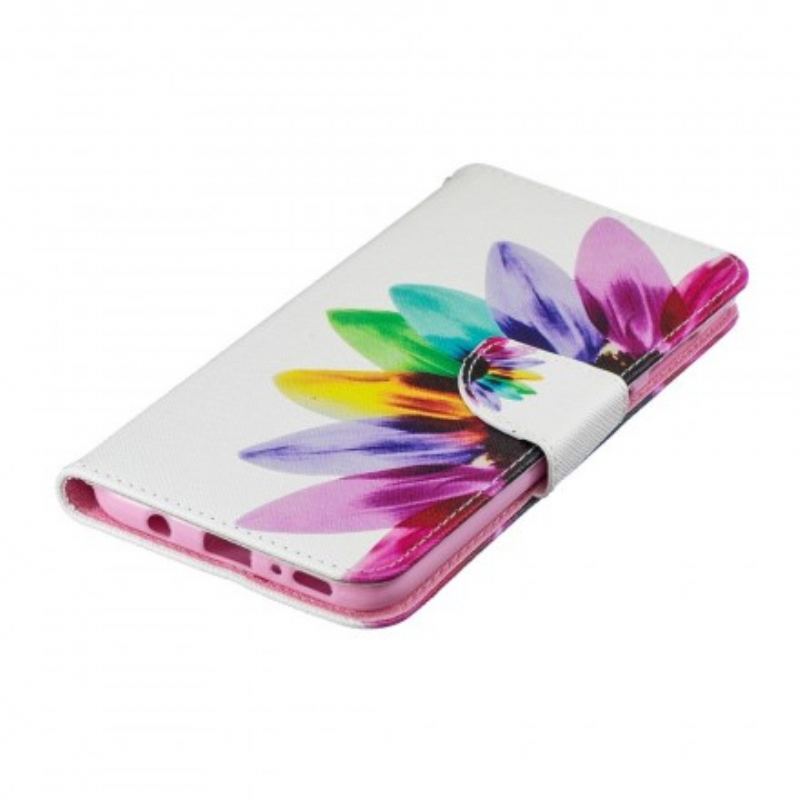 Housse Samsung Galaxy A70 Fleur Aquarelle