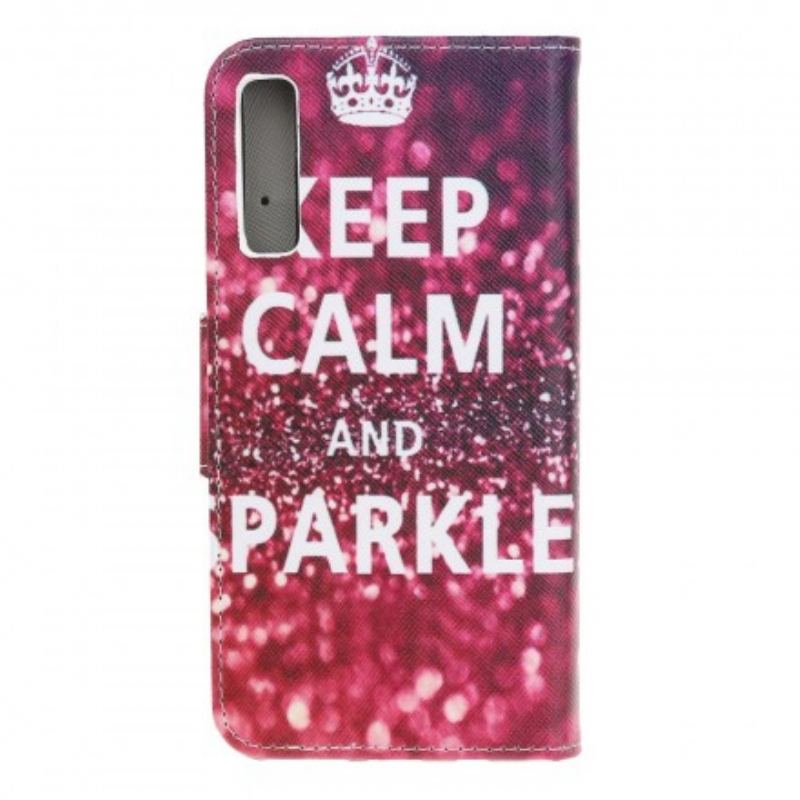 Housse Samsung Galaxy A70 Keep Calm and Sparkle