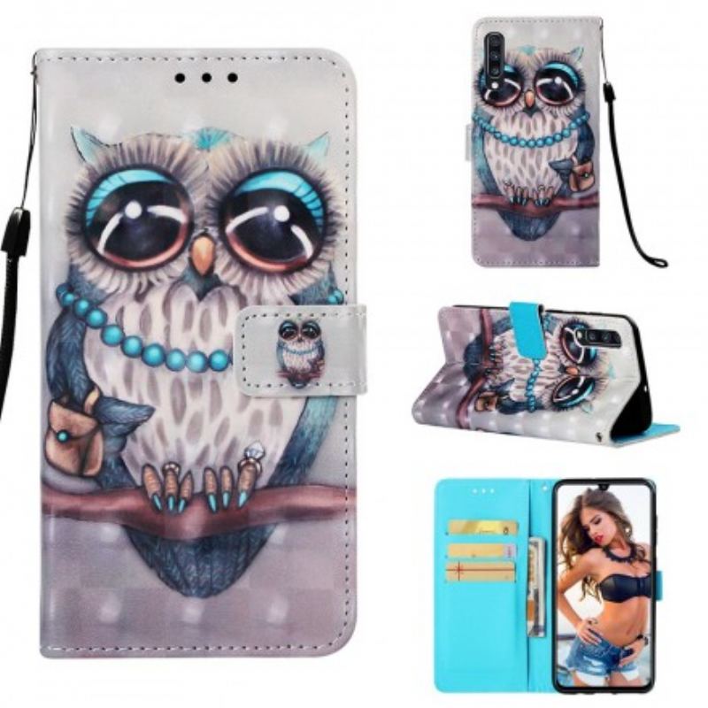 Housse Samsung Galaxy A70 Miss Hibou