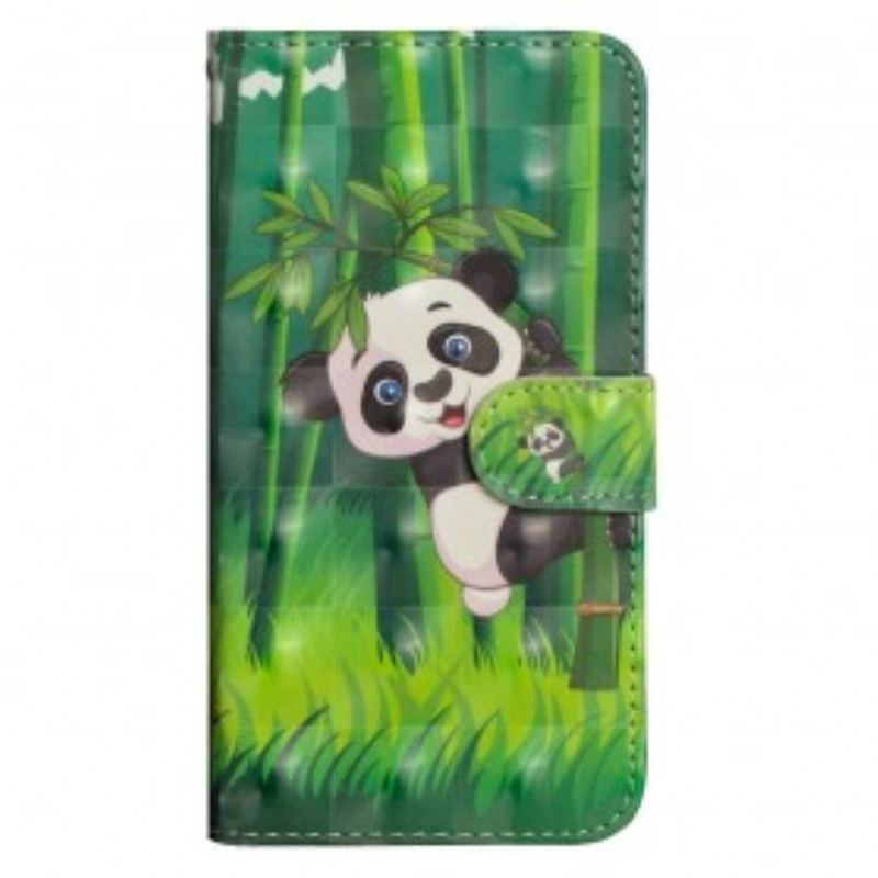 Housse Samsung Galaxy A70 Panda et Bambou