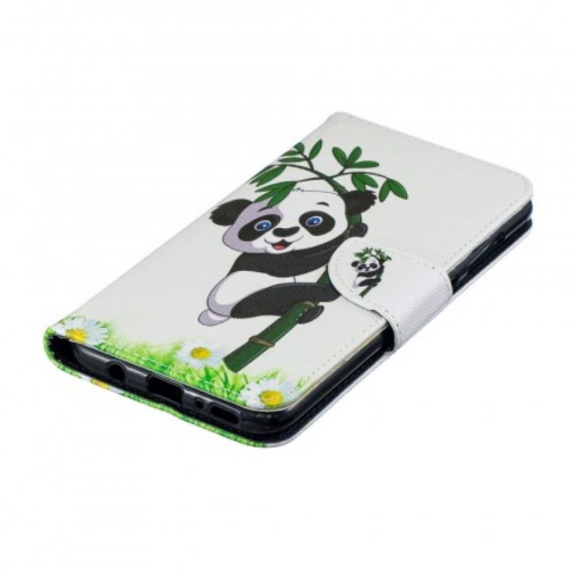 Housse Samsung Galaxy A70 Panda Sur Le Bambou