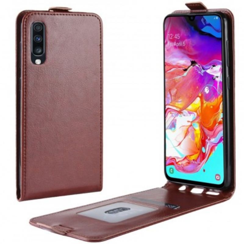 Housse Samsung Galaxy A70 Rabattable Effet Cuir