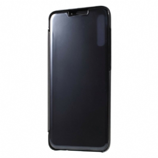 View Cover Samsung Galaxy A70 Miroir Et Effet Cuir