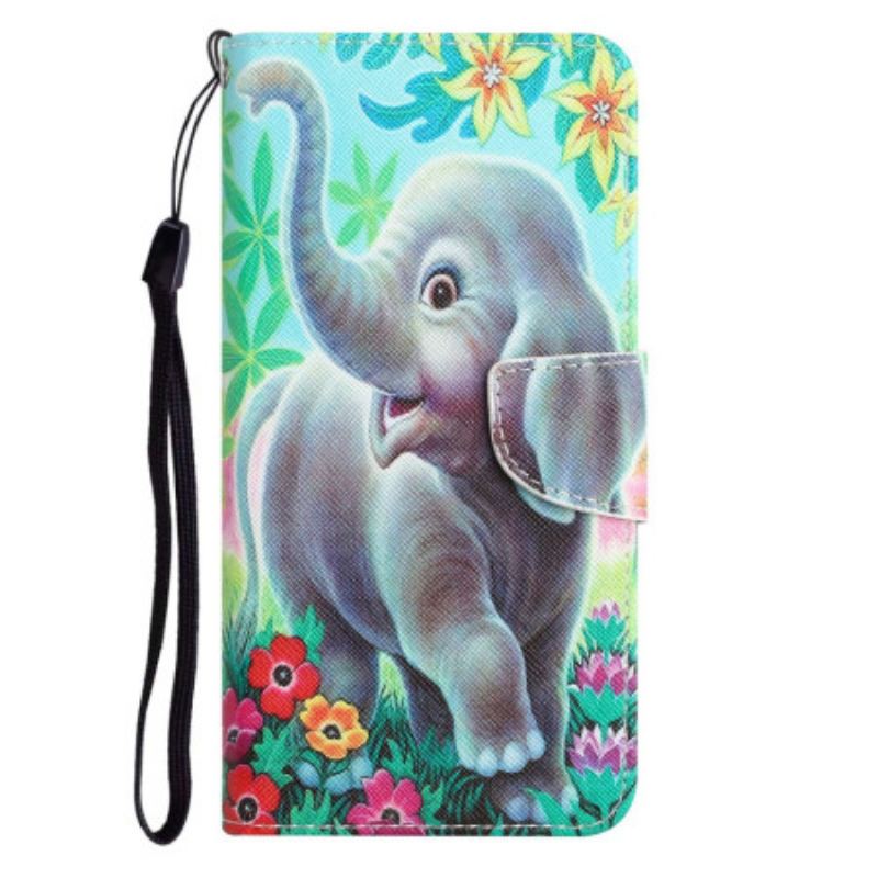 Housse Xiaomi 12T / 12T Pro Éléphant Don't Touch Me à Lanière