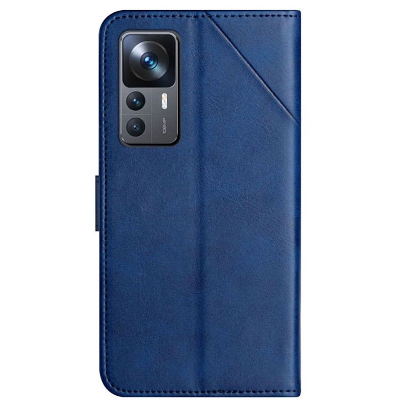 Housse Xiaomi 12T / 12T Pro Style Cuir Géo X Design