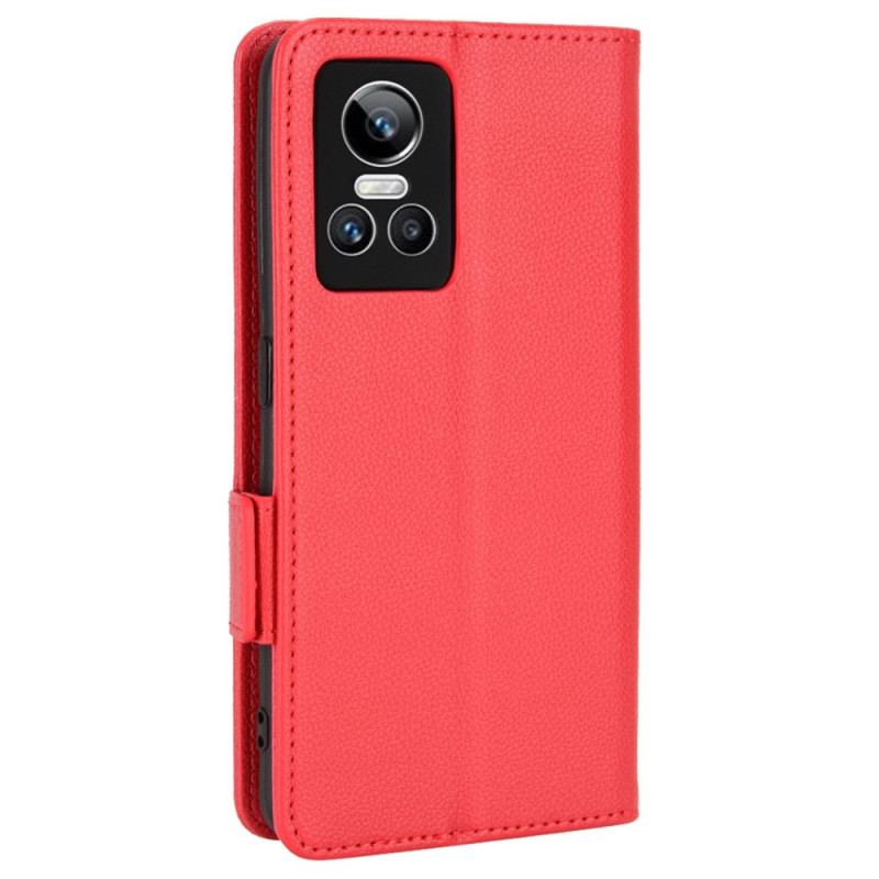 Flip Cover Realme GT Neo 3 Simili Cuir Anti-Dérapant